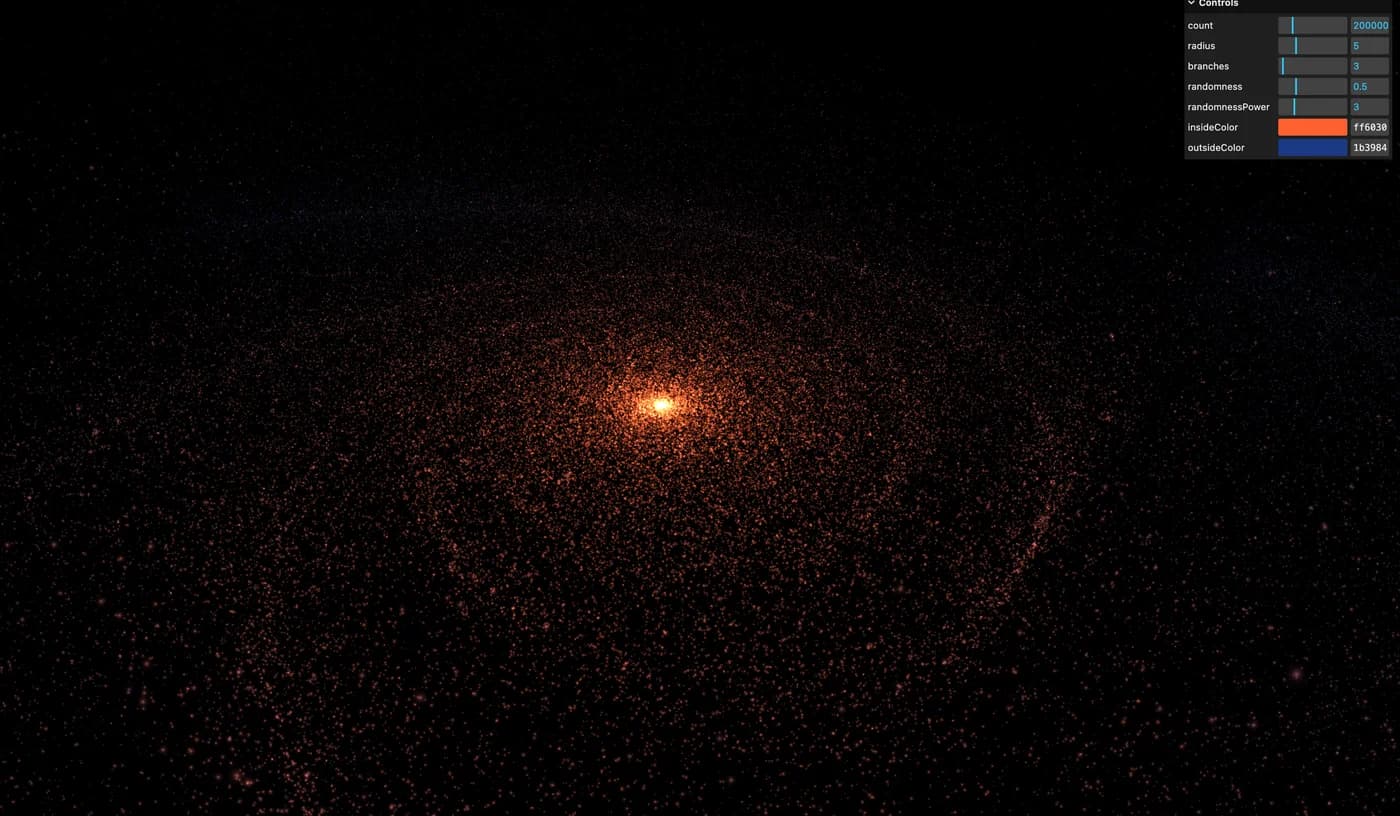 Galaxy project screenshot